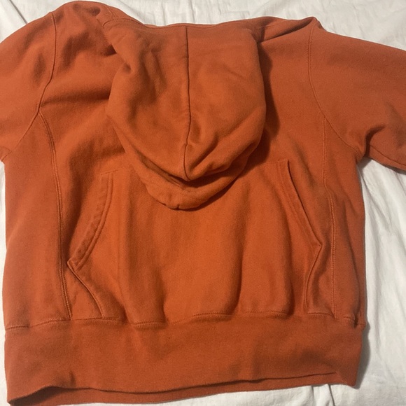 Champion: reverse weave hoodie, burnt orange, small - Picture 3 of 3